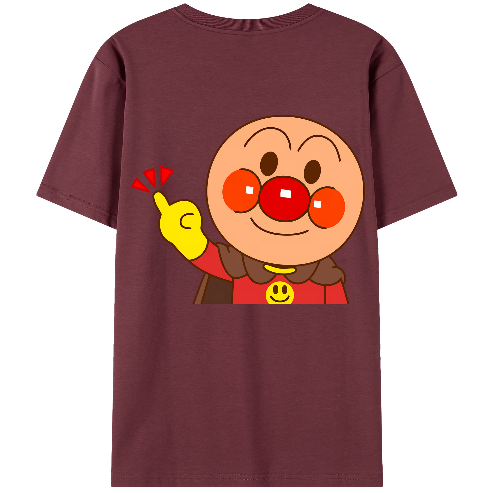 （画像用） アンパンマン Anpanman 綿100％半袖Tシャツ（背面プリント）